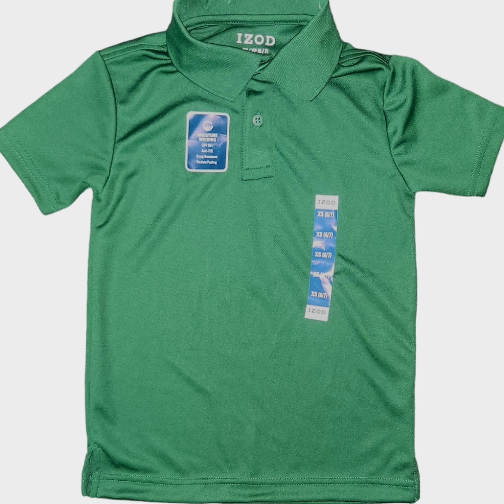 Boys 6/7 IZOD Forrest Green Polo